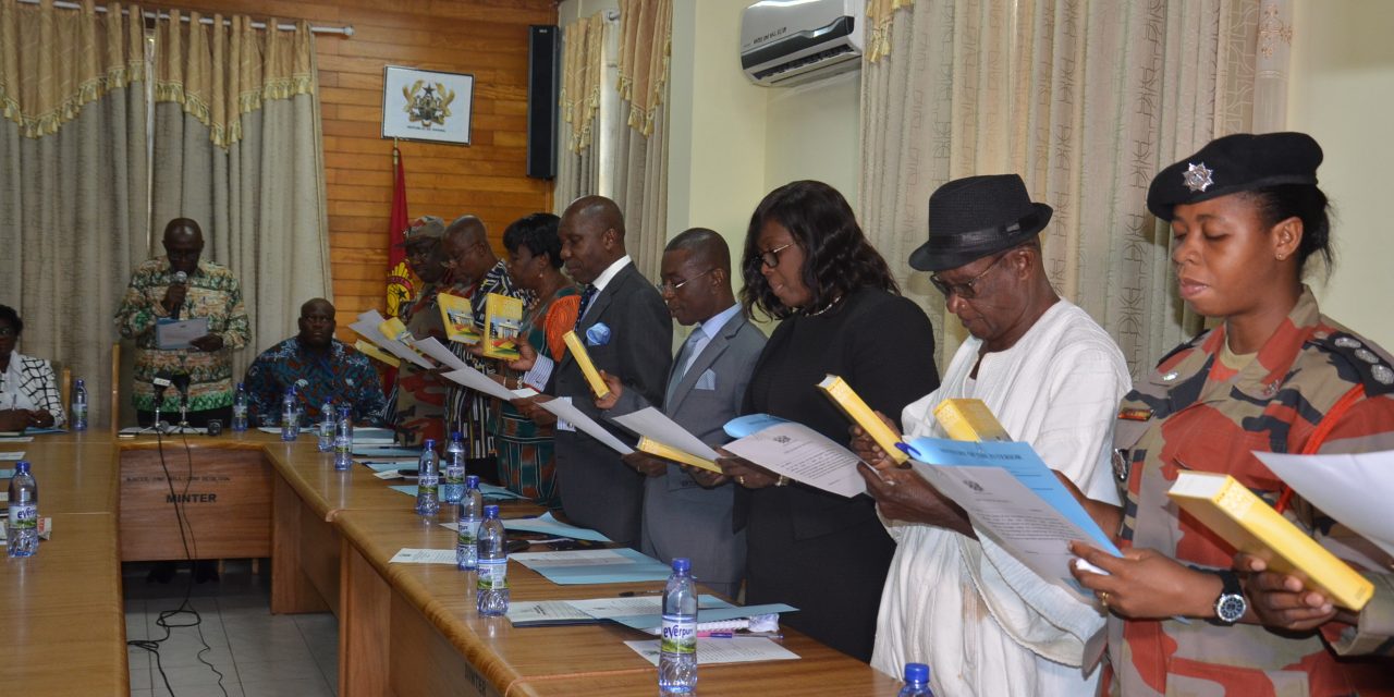 Interior Minister Swears In Members Of The Gnfs Council