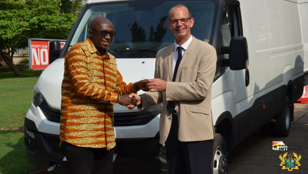 MINISTRY RECEIVES TWO VEHICLES
