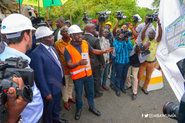 VICE PRESIDENT BAWUMIA CUTS SOD FOR POLICE HOUSING PROJECT