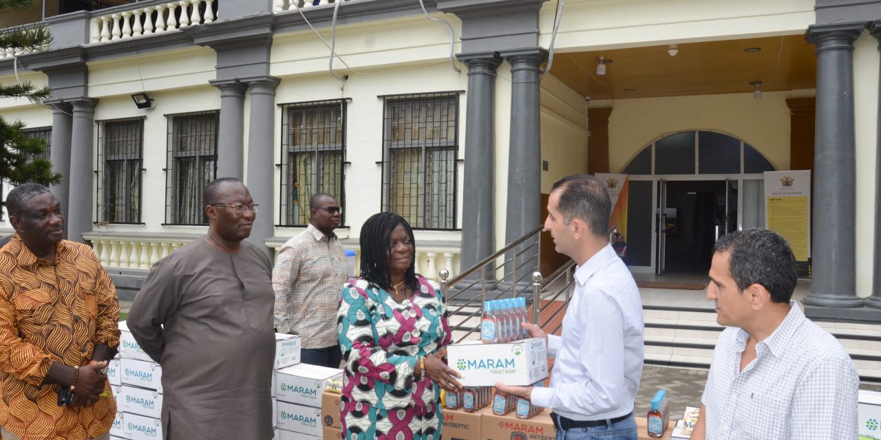 DELTA AGRO LIMITED DONATE ANTISEPTIC LIQUIDS AND SOAPS TO THE INTERIOR MINISTRY