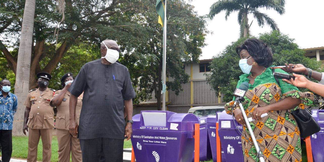 SANITATION MINISTRY DONATES LITTER BINS TO MINISTRY OF THE INTERIOR