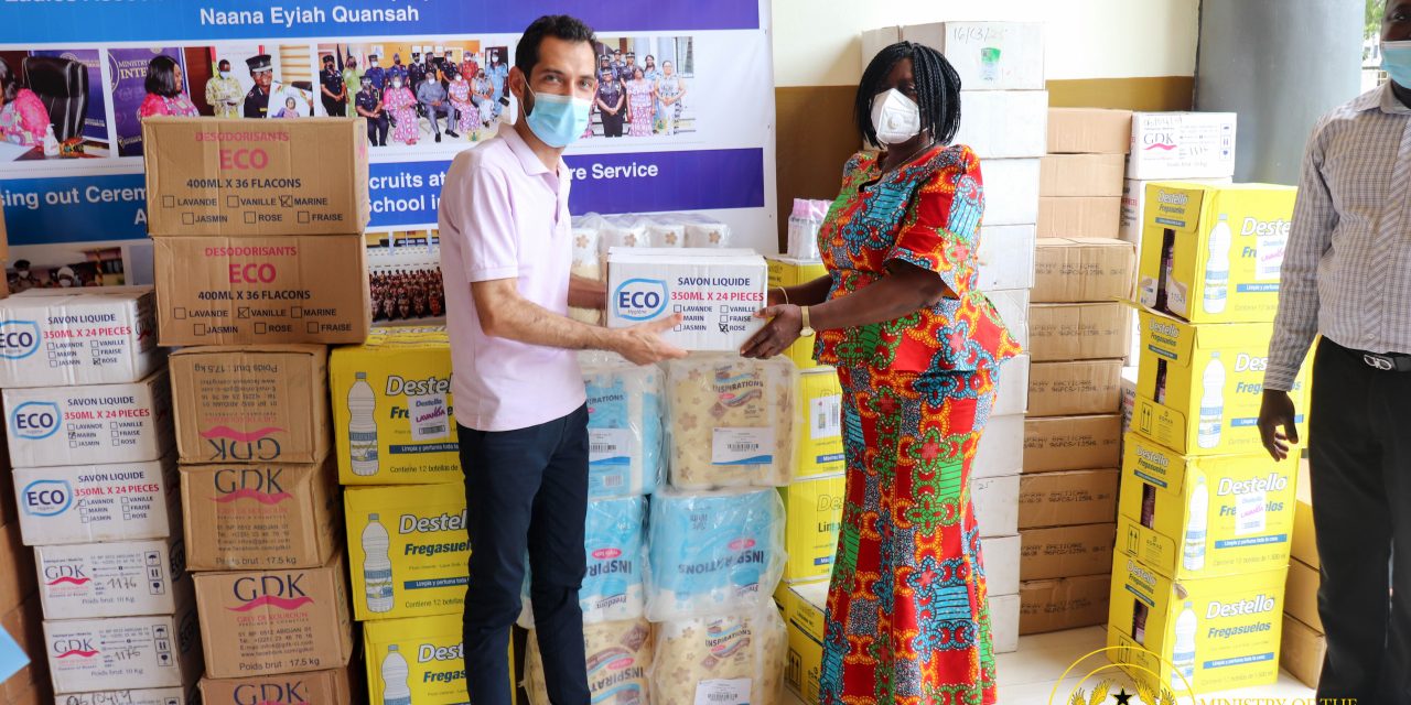 IVO Ghana Limited donates items to Interior Ministry